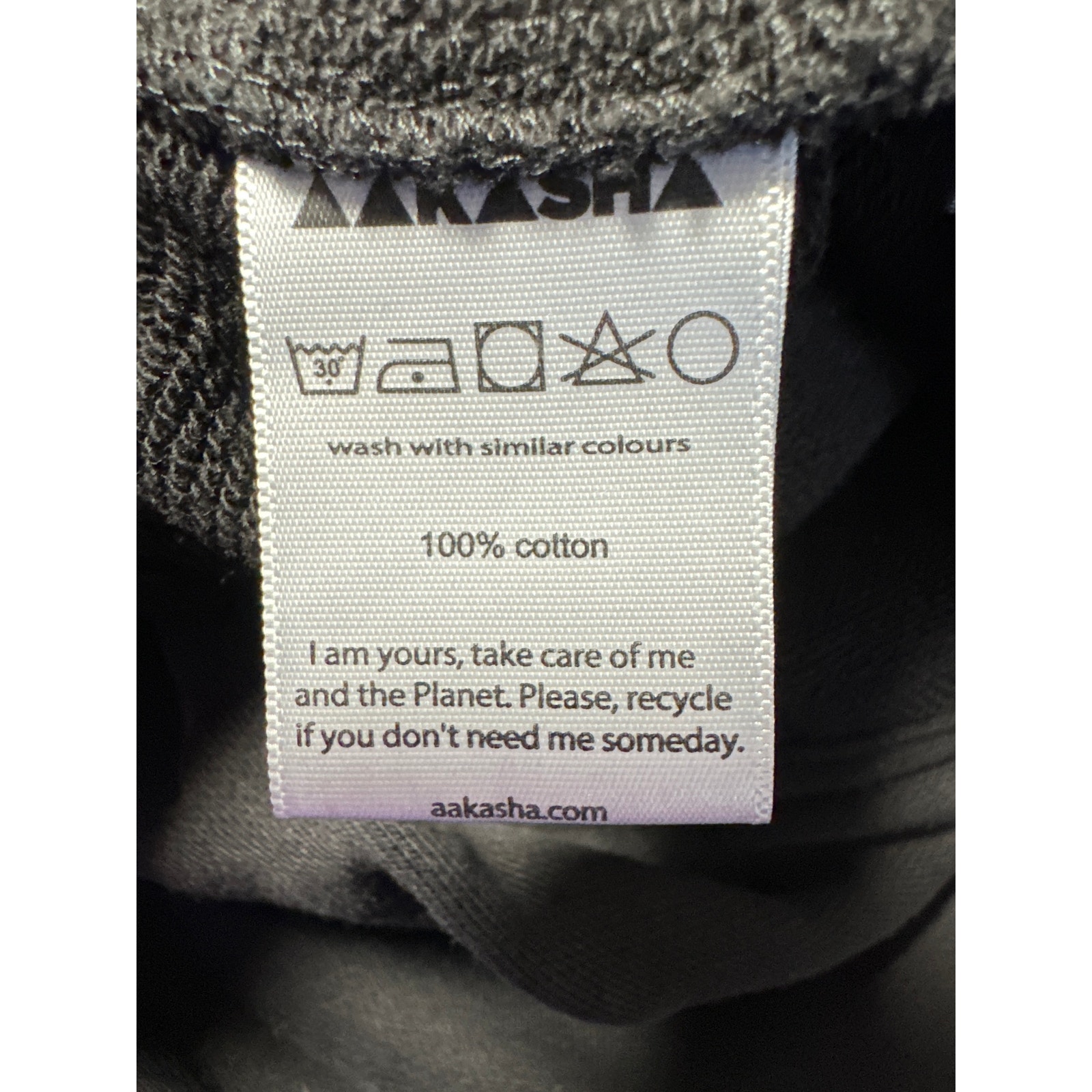 Aakasha Cotton Overlapped Front Pants Black Med Lagenlook Artsy — image 8 of 8